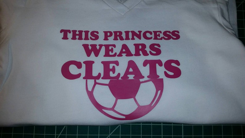 This princess wears cleats Soccer Shirt - girls soccer shirt - soccer gift image 2