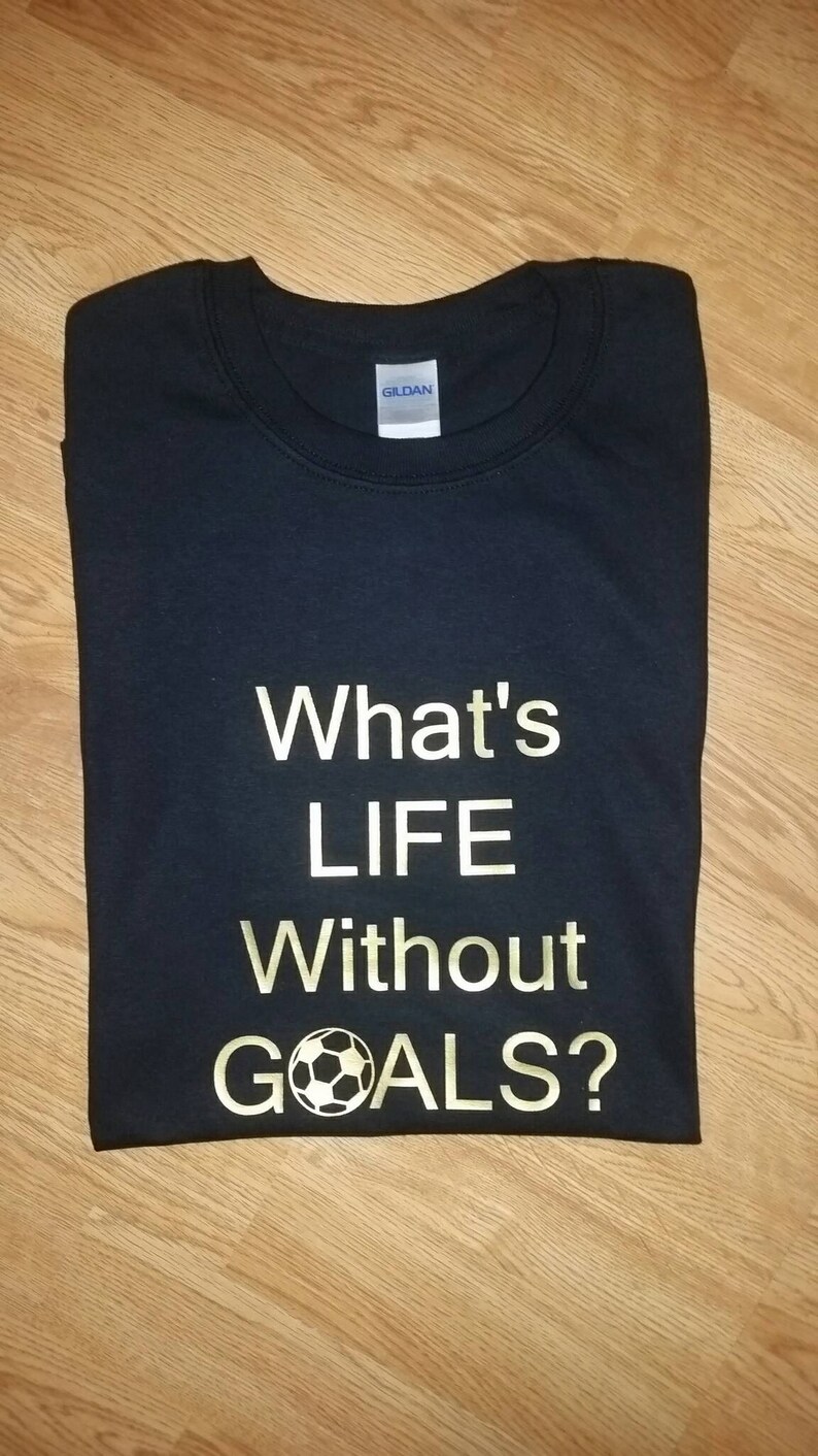 Wat is het leven zonder doelen? Voetbalshirt - volwassenen - voetbalcadeau - kousvuller - coachcadeau afbeelding 3