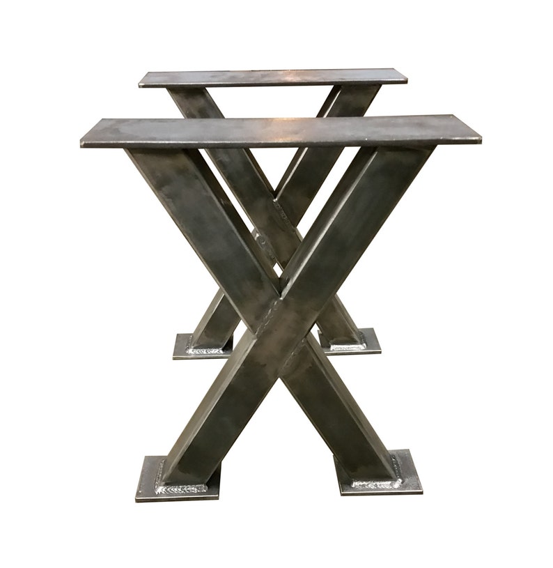 Metal Bench Legs 2x2 Tubing Custom Made Box Legs Steel Etsy