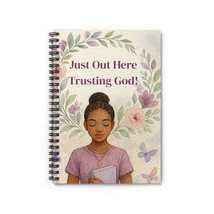 Faith-Inspired Spiral Notebook for Inspirational Journaling, Cute Stationery, Christian Gifts, Writing Journal, Personal Diary