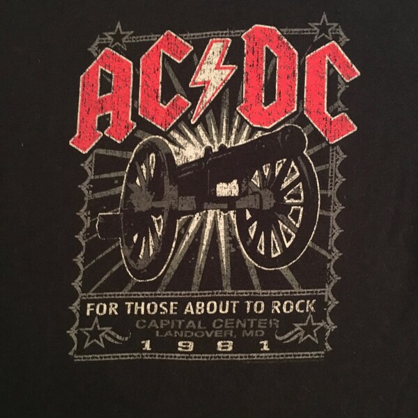 1981 AC/DC "For Those About to Rock" T-shirt