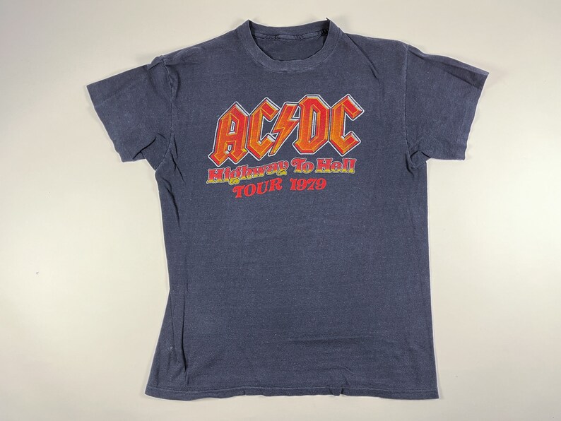1979 AC/DC Highway to Hell Tour T-shirt - Etsy