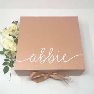 Luxury Large Medium Gift Box - Personalised Any Name- Wedding Proposal Boxes - Birthday Gift Box - Best Friend  A1B