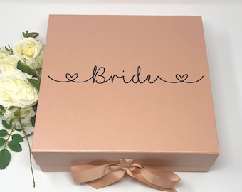 Bride Gift Box - Bride to Be - Hen Party - Bride Wedding Day Gift Box - Wedding memory Box - Bride Hamper Box - Wedding Day Gift - 2B-2-A