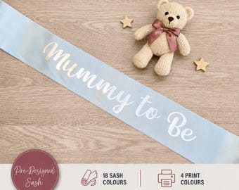 Banda para futura mamá: accesorio elegante para baby shower, perfecta para futuras mamás. Colores personalizados disponibles. N6A