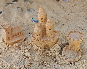 Miniature Sand Castles - Set of 3