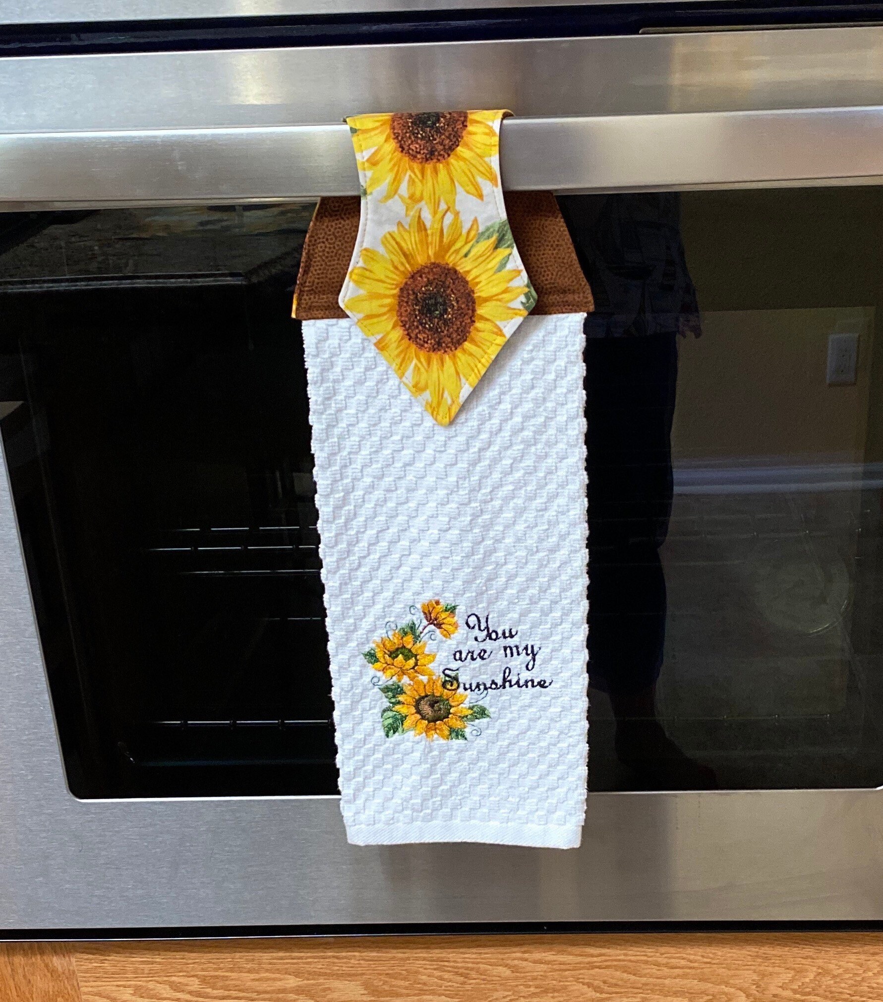 Embroidered You Are My Sunshine Kitchen Towel Etsy UK