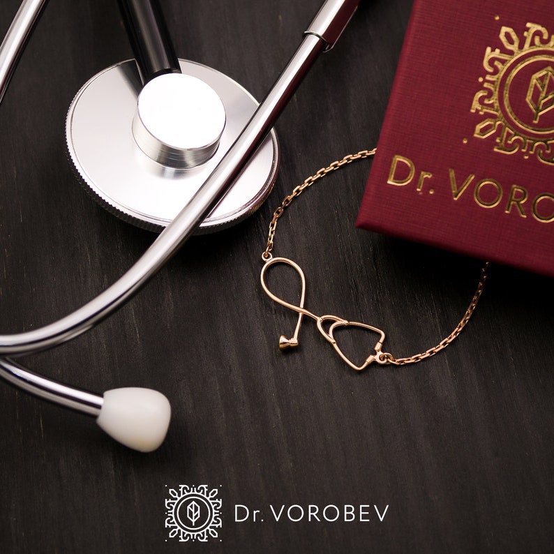 Silver Stethoscope BraceletMedical JewelleryDoctors Etsy