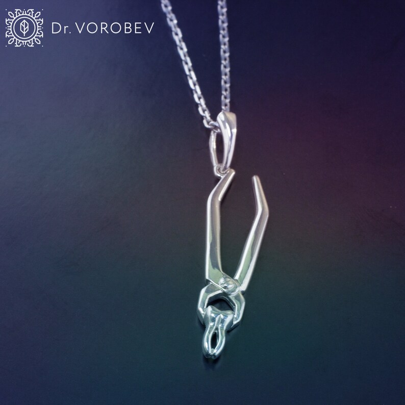 Silver Forceps NecklaceDentist JewelleryMedical Etsy