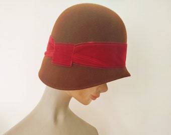 Sombrero estilo Flapper, años 20.
