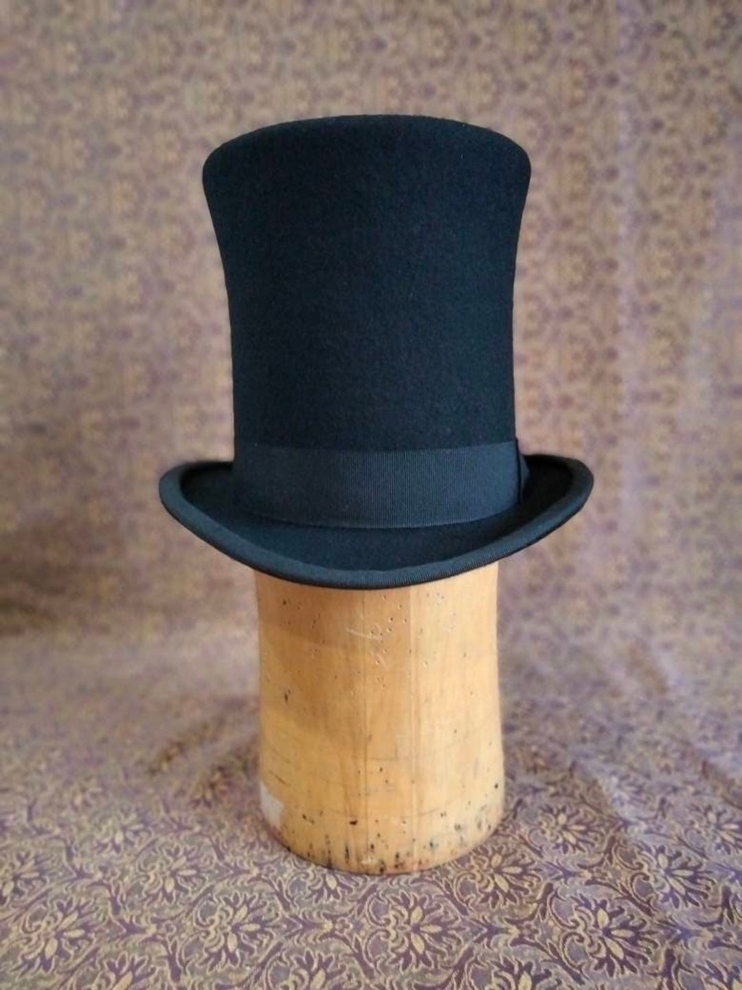 Victorian Style, Wool Felt Top Hat 20 Cm - Etsy