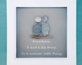 Friendship Pebble Art