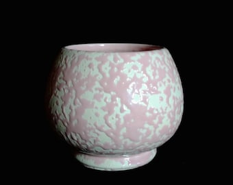 McCoy Brocade Planter Vintage 1950's Pink Nelson McCoy 520P Brocade Planting Dish
