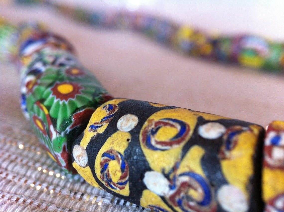 Antique Trade Beads Strand // Collectors Item // African
