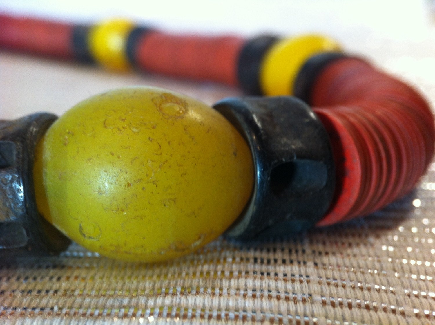 Antique Trade Beads With African Fishbone and Bakelit Etsy