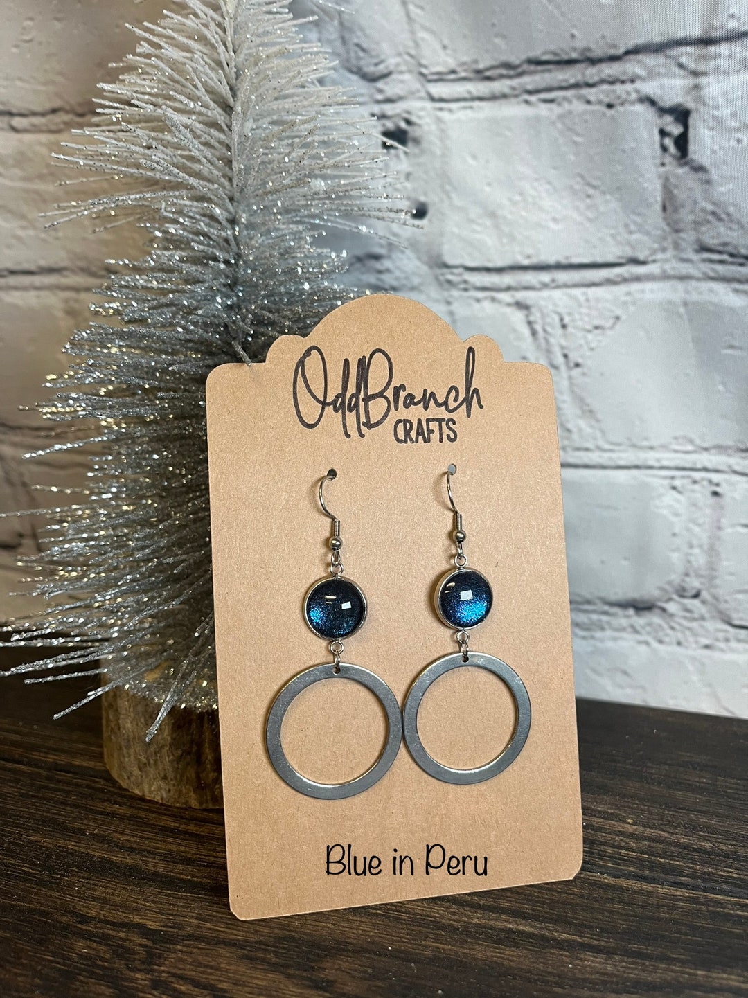 Color Street Earrings blue in Peru Etsy