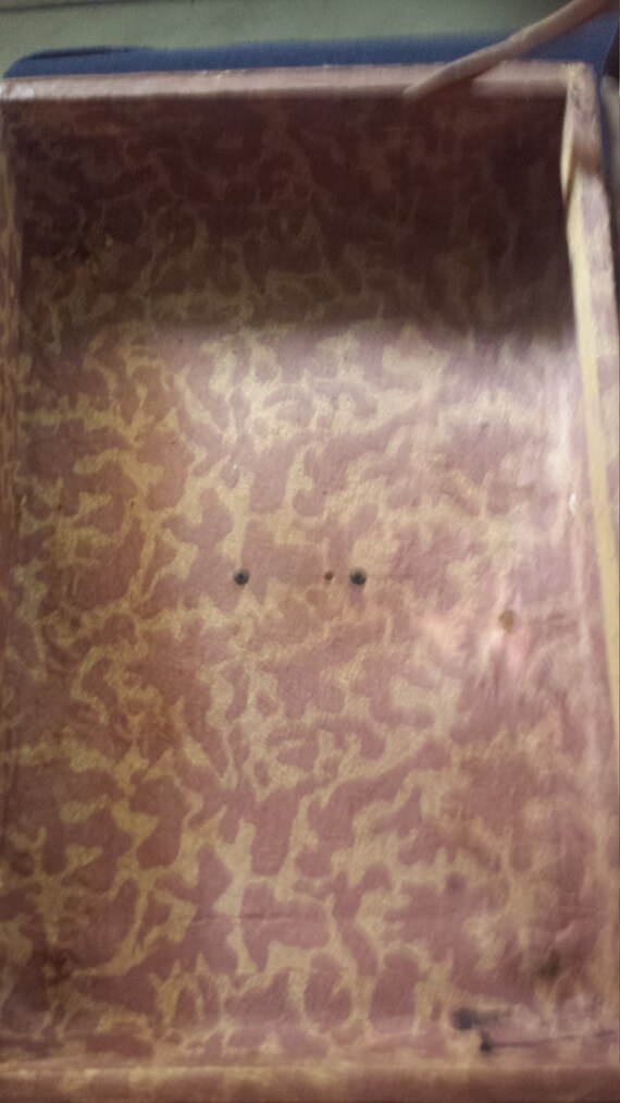 Vintage suitcase, rectangular suitcase, brown col… - image 2