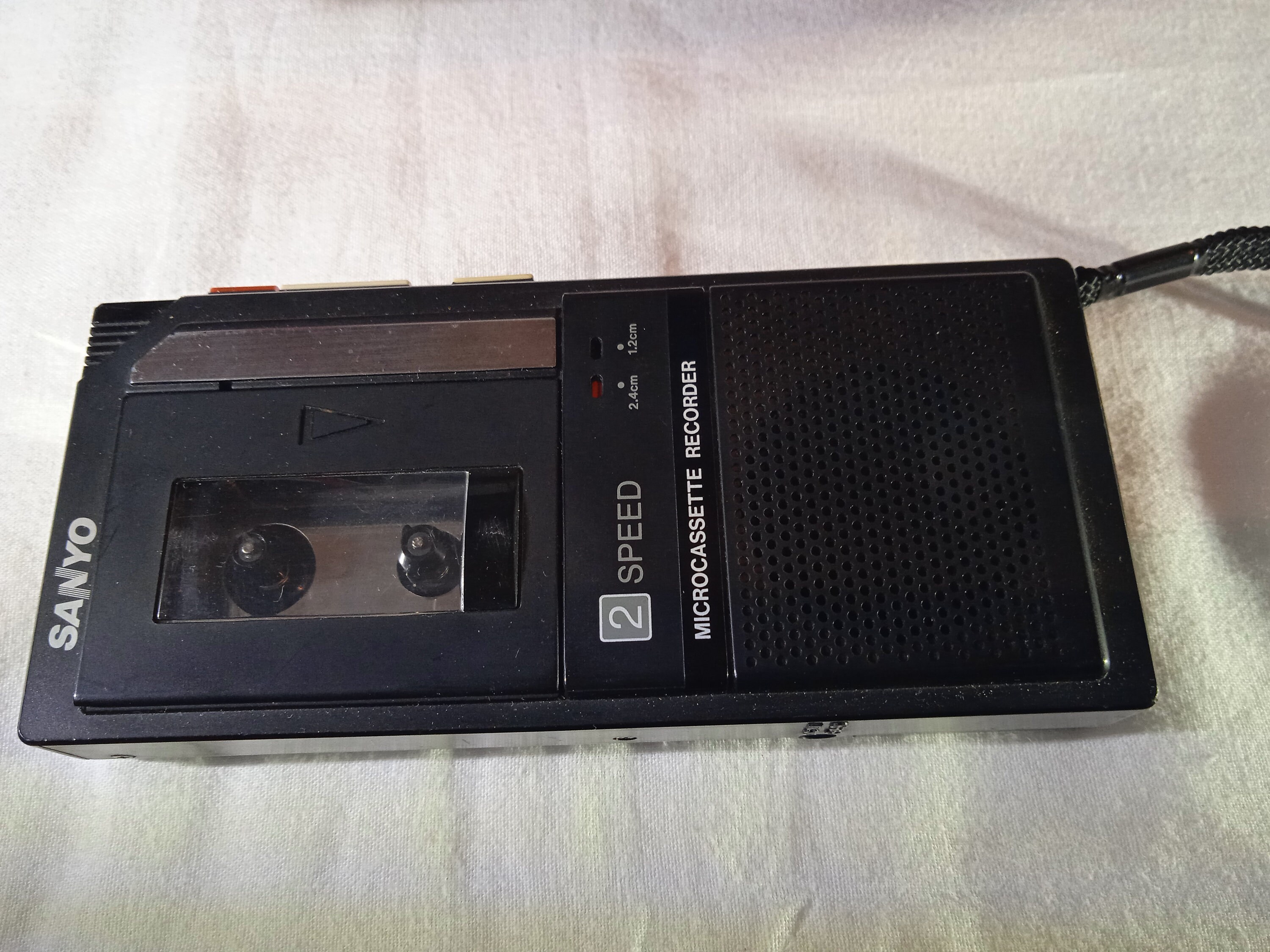 Vintage Micro Cassette Recorder Sanyo Sounds Cover Made in Japan
