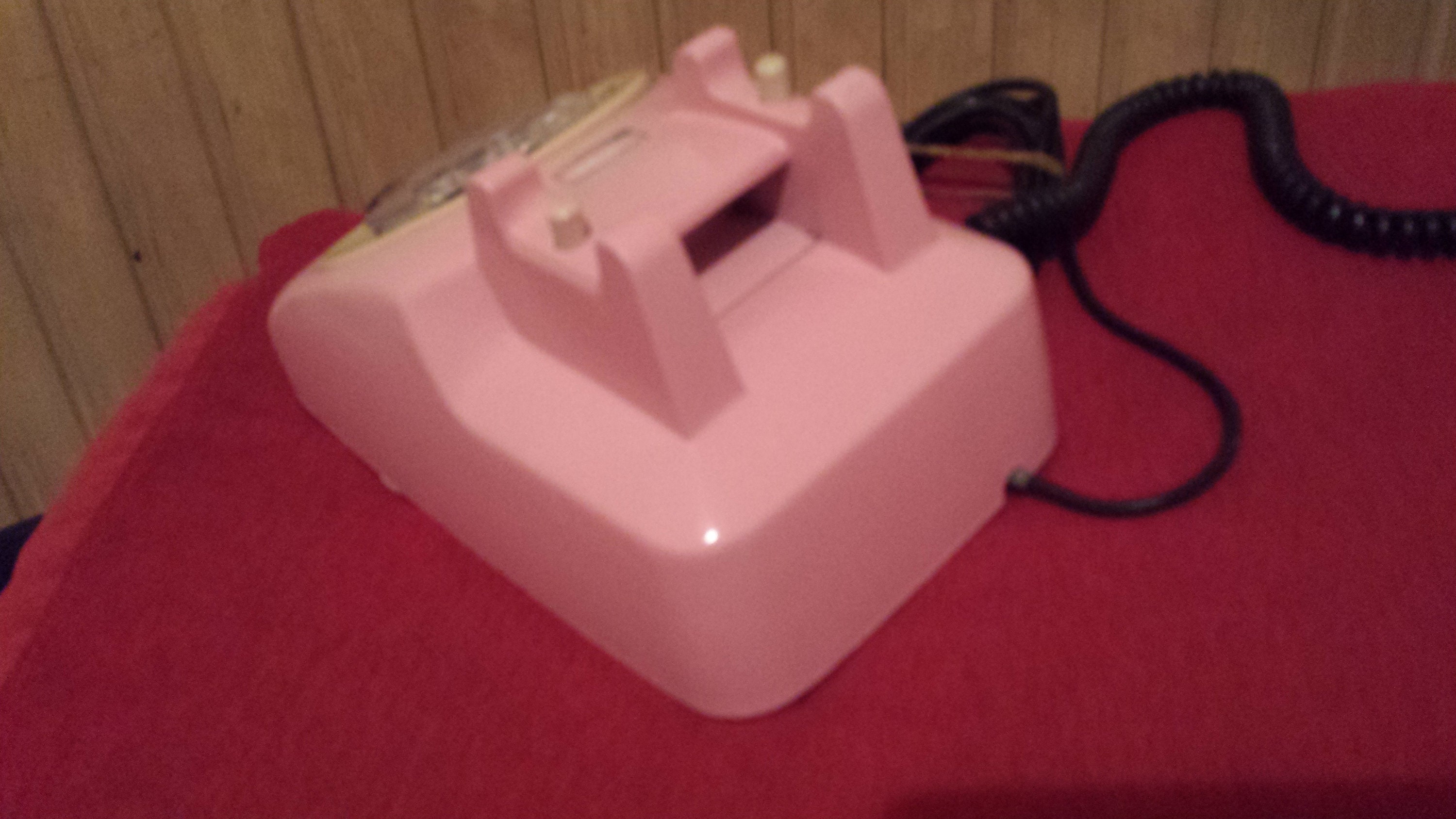 Vintage Pink Phone Manual Dial Phone Pink Landline Phone Etsy UK