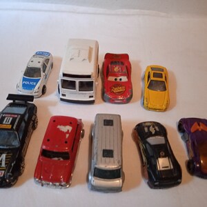 Set of 09 nine small cars, multi-colored, Educational games and toys, multi-colored, small cars for collections,