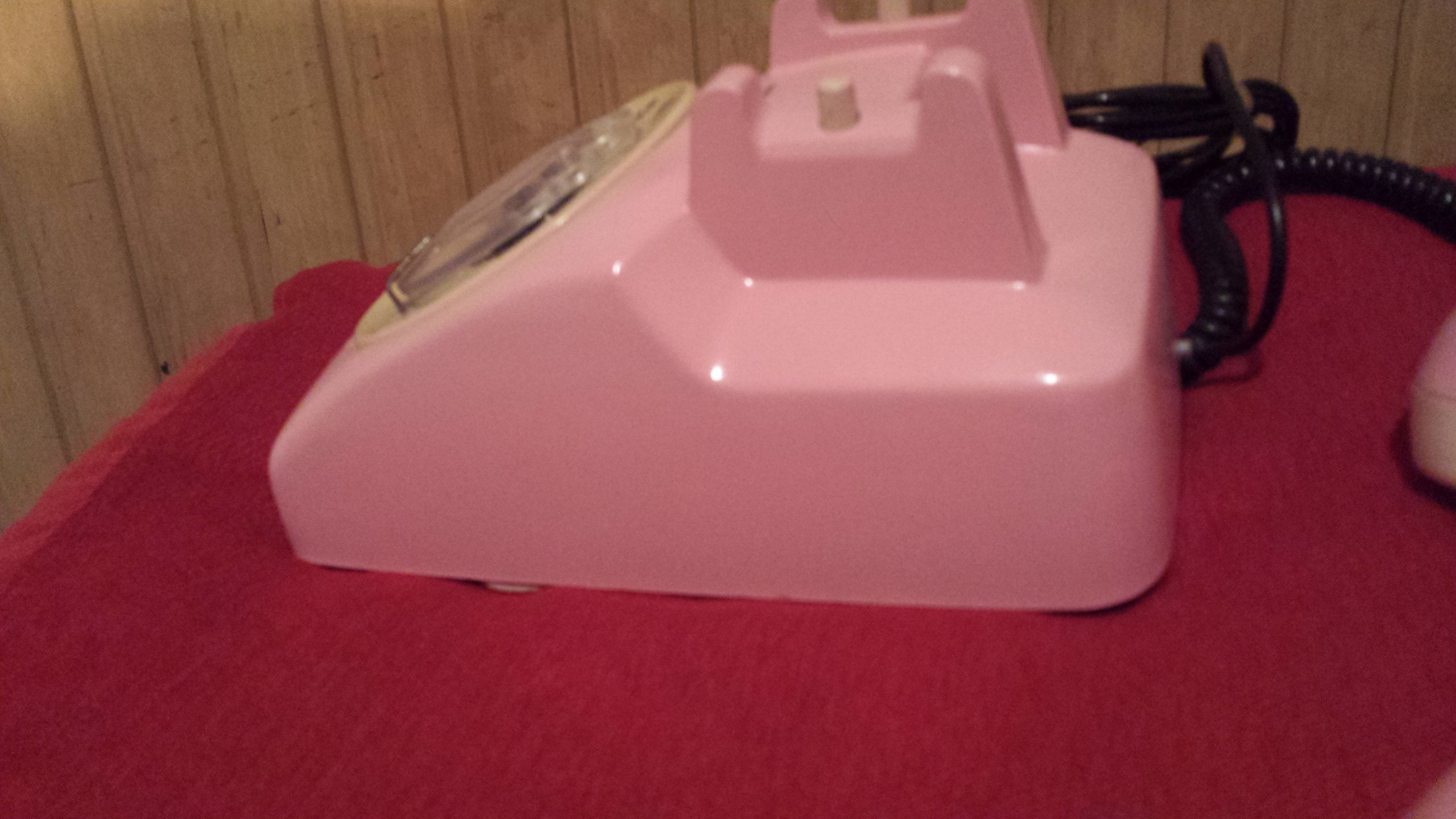 Vintage Pink Phone Manual Dial Phone Pink Landline Phone Etsy UK
