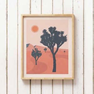 Joshua Tree National Park Poster, Joshua Tree National Park Print, minimalistic decoration, California National Park Art