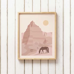 Capitol Reef National Park Poster, Capitol Reef National National Park Print, minimalistic decoration, Utah National Park Art