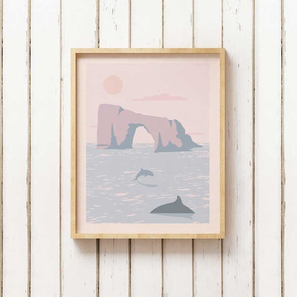 Channel Islands National Park Poster, Channel Islands National National Park Print, minimalistic decoration, California National Park Art