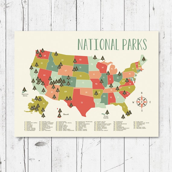 Complete List Of Us National Parks And Printable Pdf