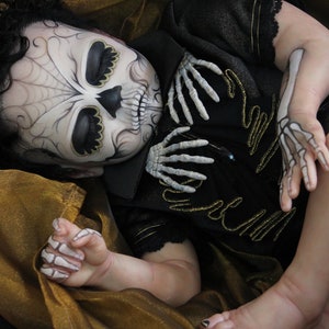 Day of The Dead 22&quot; OOAK Reborn Baby Doll