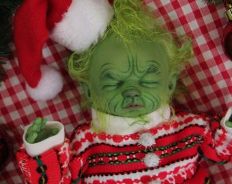 Baby Grinch Doll Etsy