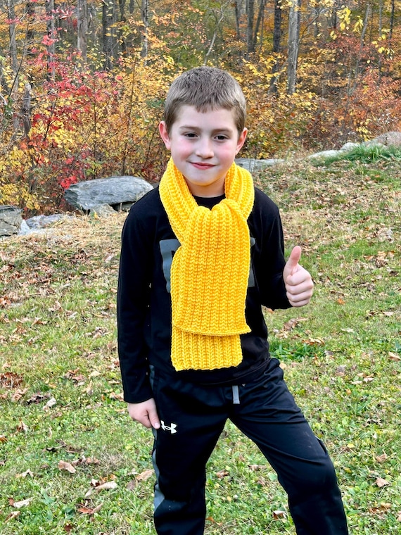 Sciarpa di Natale per bambini, sciarpe fatte a mano, sciarpa per