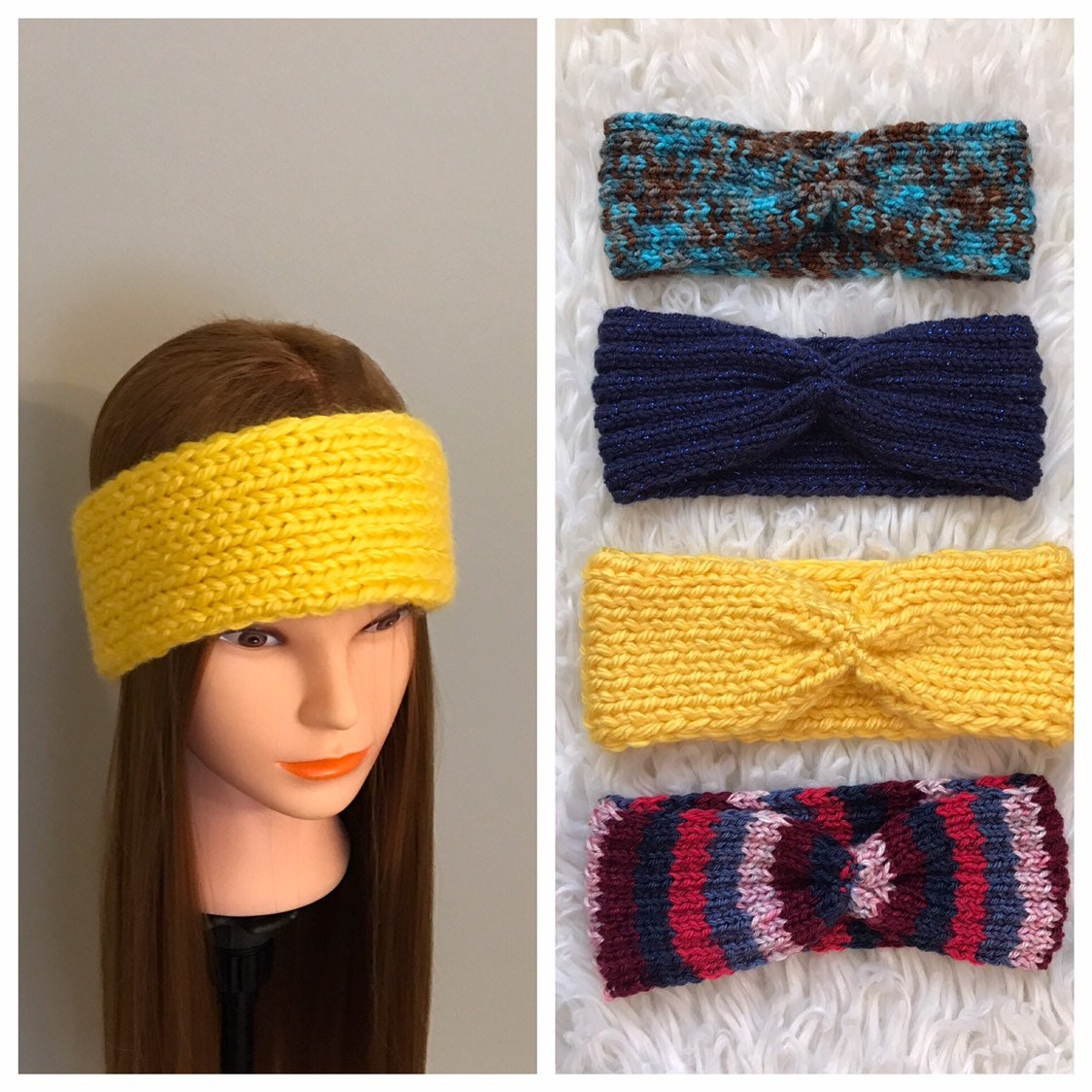 turban headbands for girls warm headbands Knitted headbands Fefesuniquedesign gift for her free shipping