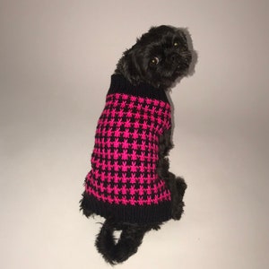 Dog Sweaters, Handknit Dog Sweater, Pet Sweater, Small Dog sweater, Pet Clothing, Holiday dog sweater