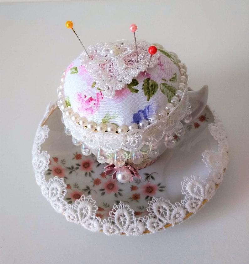 Pink pin cushions handmade Fabric pin cushion a vintage Etsy