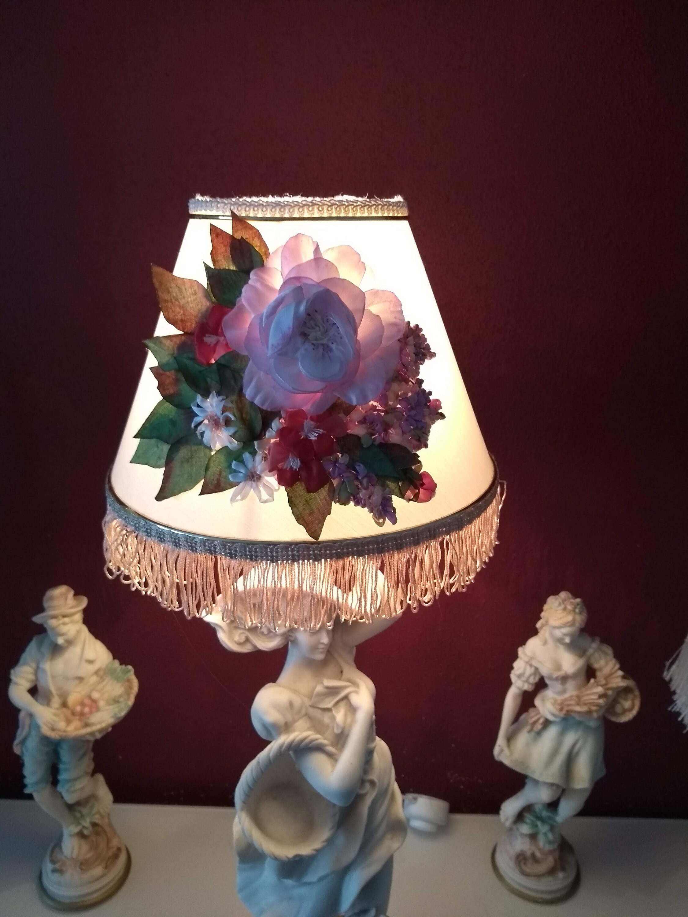 Floral Lamp Shade Classic Look for Your Home Handmade Table Lamp Shade