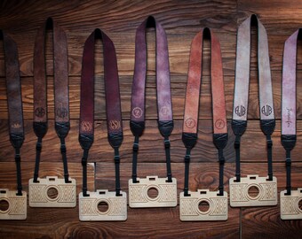 Camera strap, leather camera strap, slr, dslr camera strap, canon camera strap, nikon camera strap gift, personalized