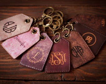 Luggage tag Personalized luggage tag Leather luggage tag bridesmaid gift bachelorette party Luggage tags personalized Bag tags Monogram