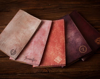 Personalized passport cover, passport holder, travel, personalized leather passport cover, leather passport cover, rose