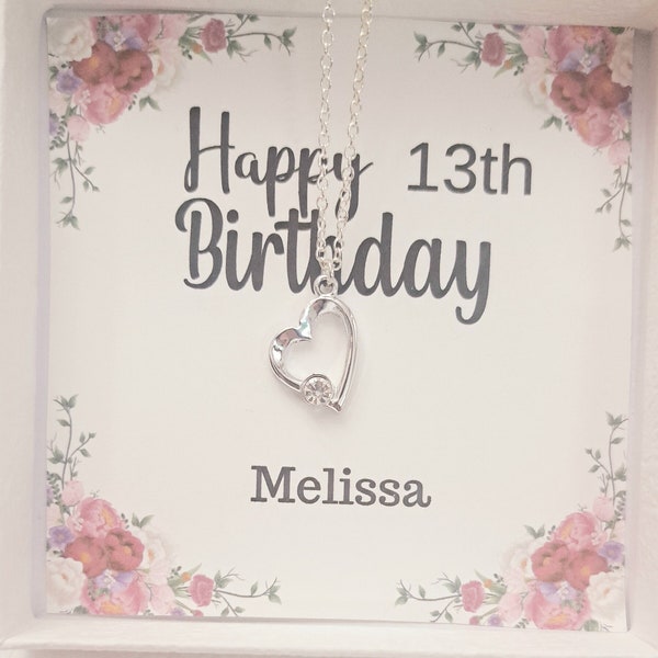 13th Birthday gift for teenager, Officially a teenager, 13th Birthday, necklace for daughter teen, Teenager Birthday gift