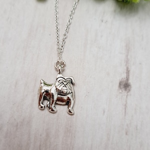 Pug necklace,pug gift,dog gifts,dog lover gift,dog jewelry