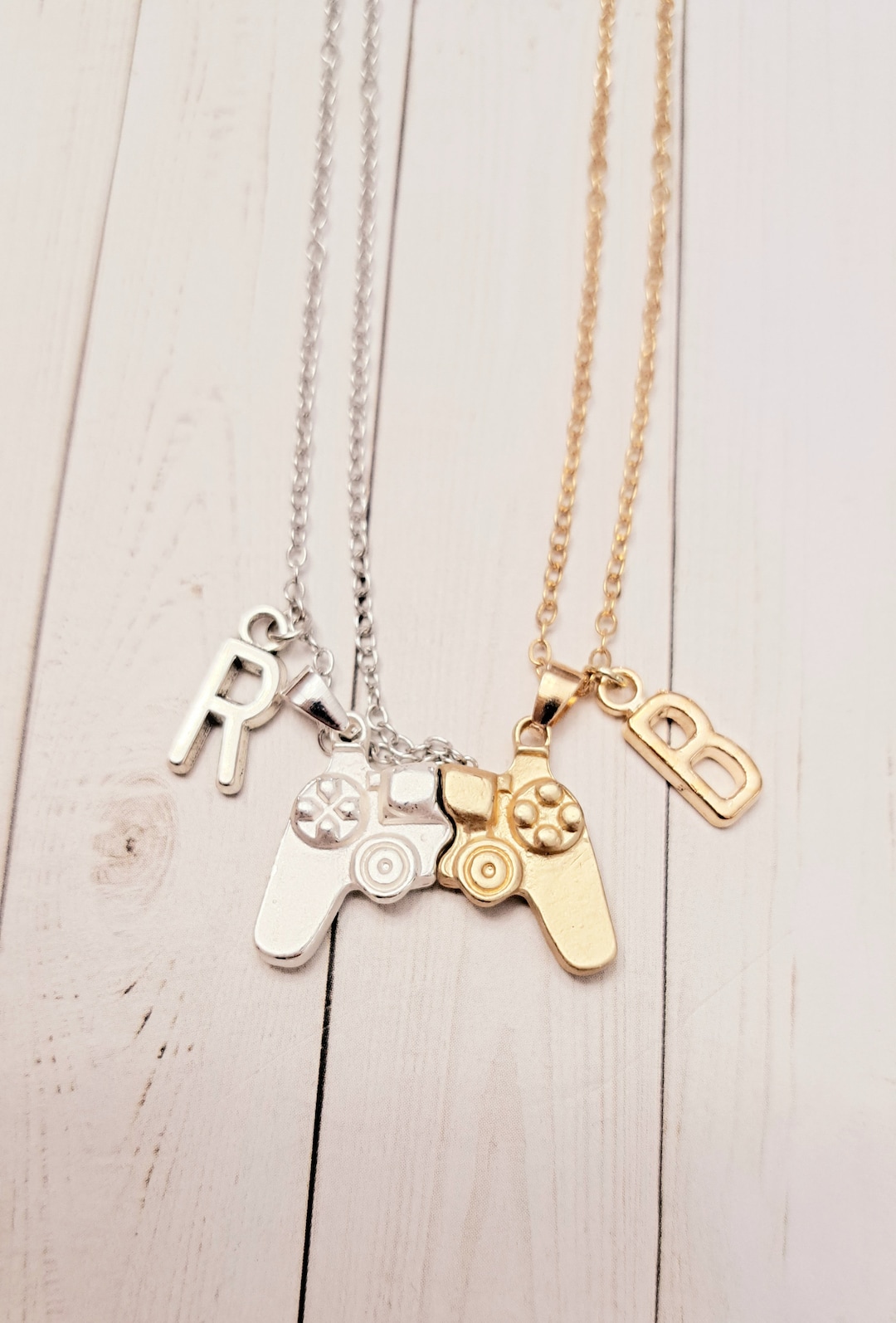 Personalized Video Game Necklace for Best Friends, Game Console Matching Jewelry for
