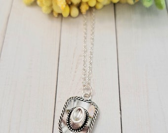 2pz Collana Ciondolo Cappello da Cowgirl, Collana Stella
