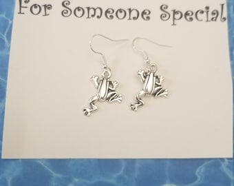 Orecchini pendenti in argento Sterling a forma di elefante/volpe/rana, da donna, origami, animali, luna, regalo per la festa della mamma, Metallo, Non noto