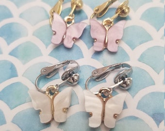 Clipoorbellen vlinder, oren zonder gaatjes, zomersieraden