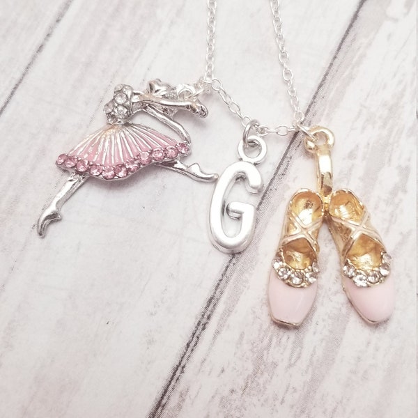 Collier danse collier ballerine, collier ballerines, cadeau ballerine, cadeau danse, cadeau d'anniversaire pour filles