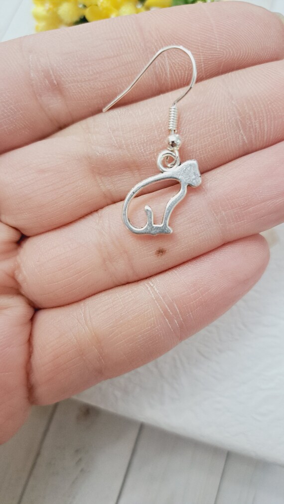 Chat Noir Collier De Chat Mignon, Boucles D'oreilles De Chat, Bijoux Diamanté En Argent 925 Pour Femme Fille, Ensembles De Bijoux, Cadeau Noël Anniversaire Oreille De Chat