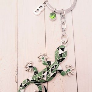 Lizard keychain, Gecko keychain, Reptile lover gift, Lizard lover gift, Lizard charm