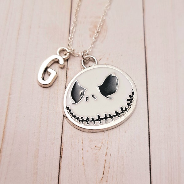 Skeleton necklace,jack skellington themed necklace,Halloween necklace,Halloween costume jewelry,Skeleton charm necklace