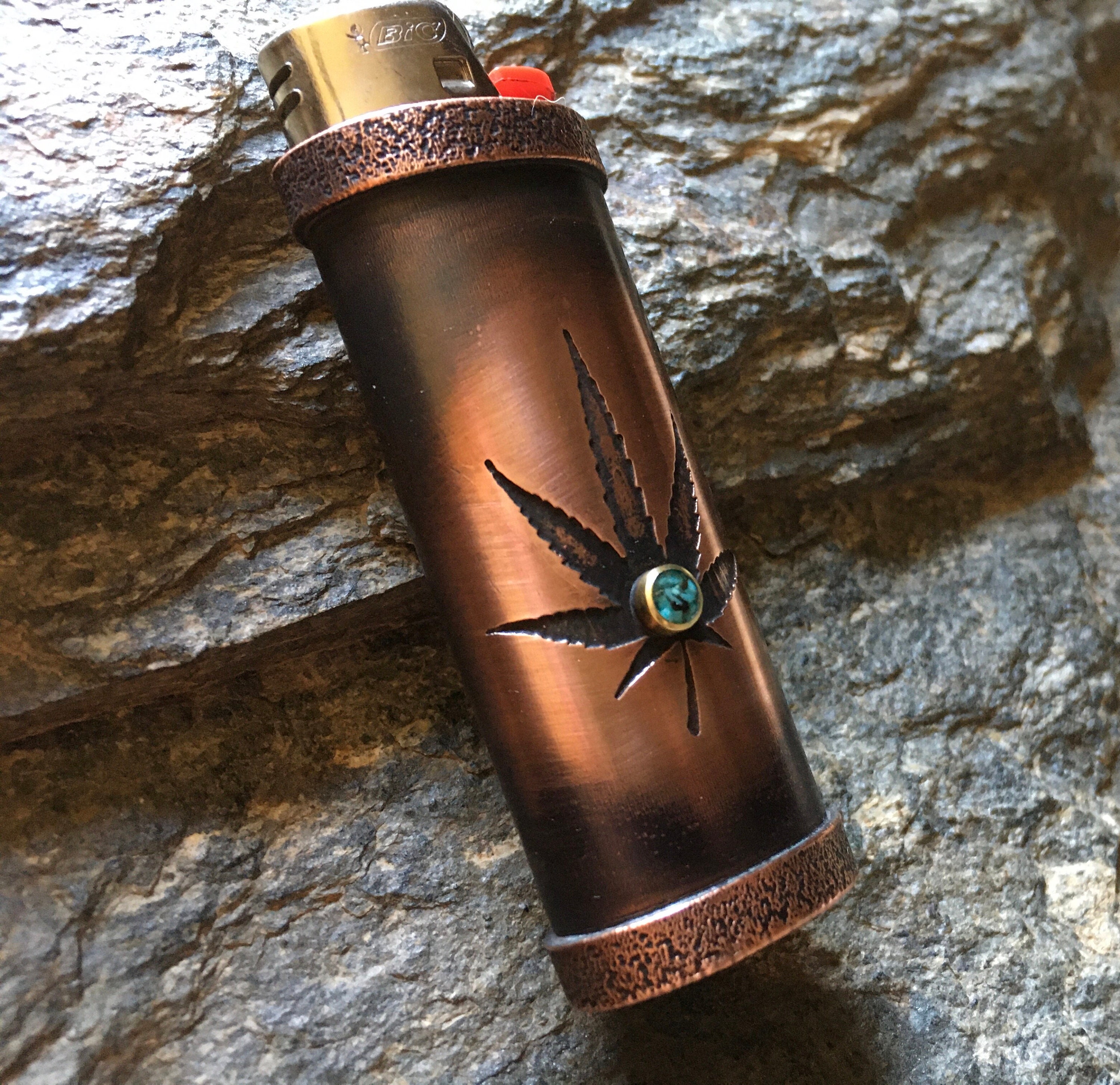 Cannabis/Marijuana Leaf Lighter CoverCase sleeve holder Etsy